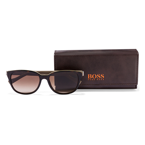 Boss Orange Light Brown Full Rim Square left side