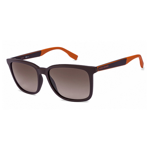 Buy Boss Orange BO 0263 S Dark Brown Orange Gradient GSS Square