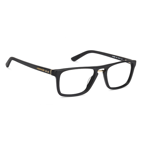 Calvin Klein Golden Brown Full Rim Rectangle left side