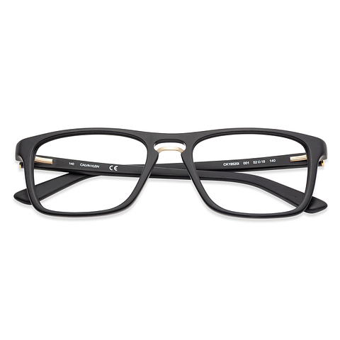 Calvin Klein Golden Brown Full Rim Rectangle right side