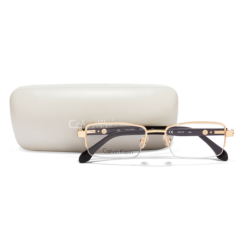 Buy Calvin Klein CK5306A Gold Black 714 Eyeglasses at