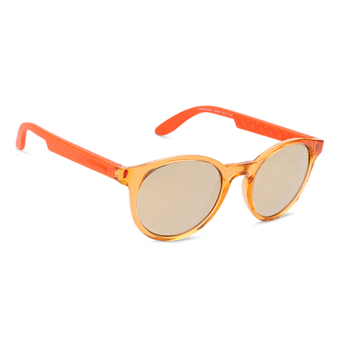 BRANDED Orange Transparent Full Rim Round left side BRANDED Orange Transparent Full Rim Round left side