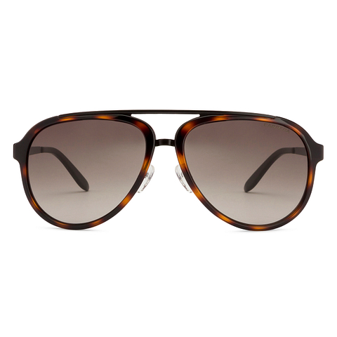 BRANDED Black Full Rim Aviator left side