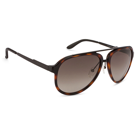 BRANDED Black Full Rim Aviator left side