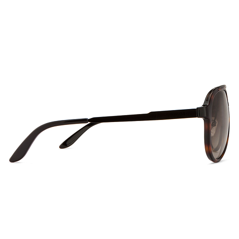 BRANDED Black Full Rim Aviator right side