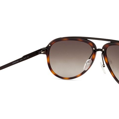 BRANDED Black Full Rim Aviator left side