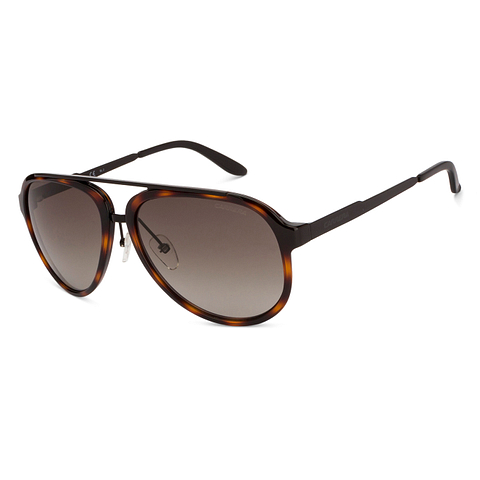 BRANDED Black Full Rim Aviator left side