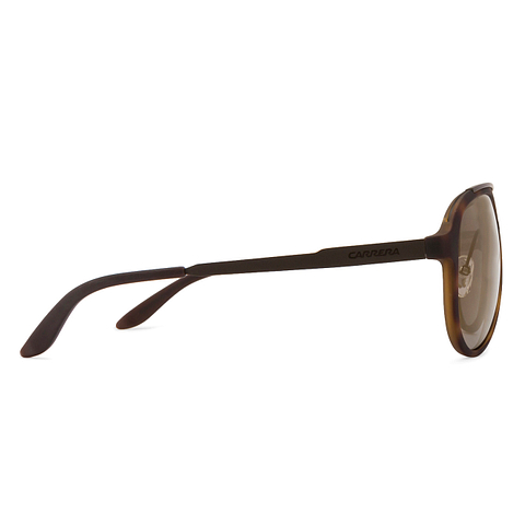 BRANDED Light Brown Full Rim Aviator right side