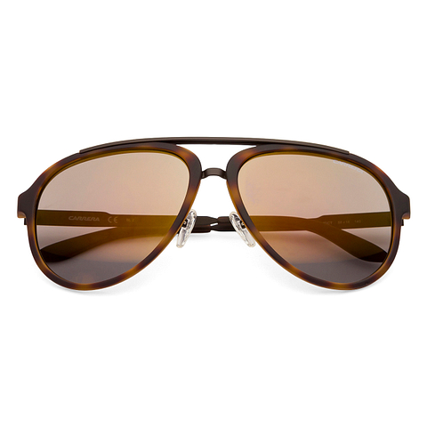 BRANDED Light Brown Full Rim Aviator right side