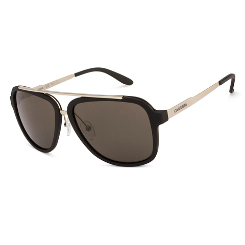 Buy Carrera 97 S Large Size-57 Matte Black Silver Brown TJK Unisex