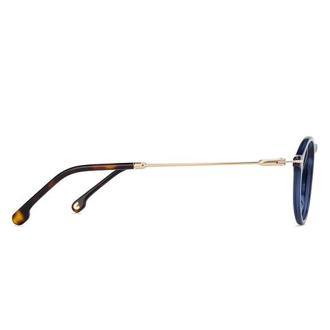 BRANDED Blue Transparent Full Rim Round right side