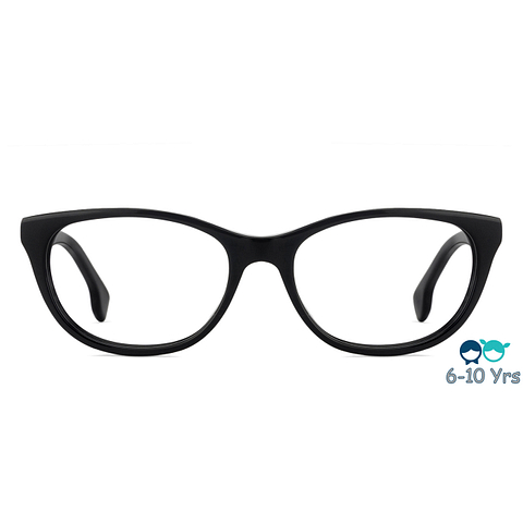 BRANDED Black Full Rim Cat Eye right side