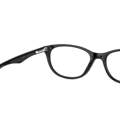 BRANDED Black Full Rim Cat Eye left side