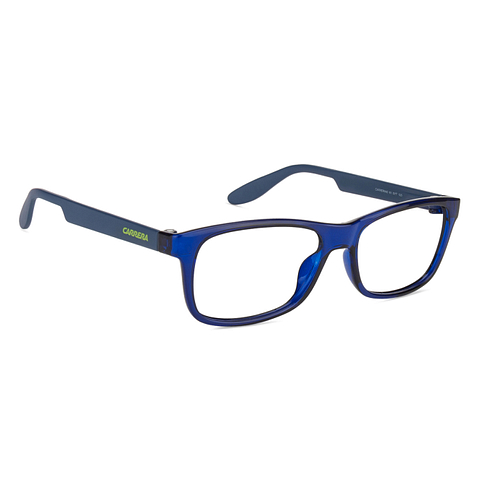Carrera Kids Blue Transparent Full Rim Rectangle left side