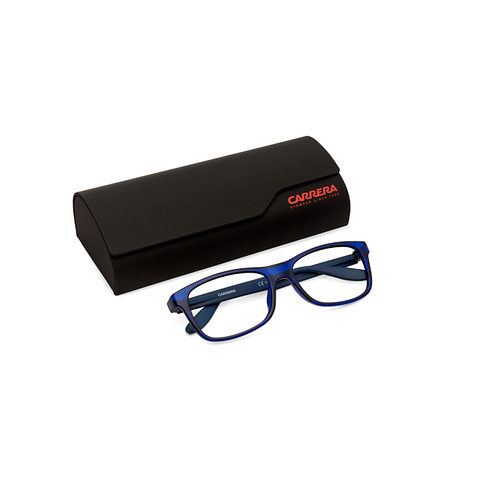 Carrera Kids Blue Transparent Full Rim Rectangle left side