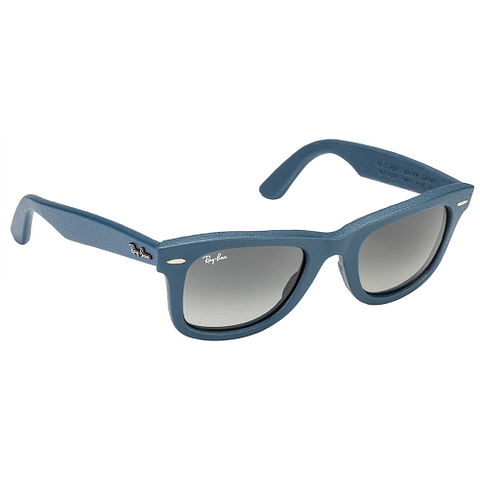 BRANDED Sky Blue Full Rim Square left side