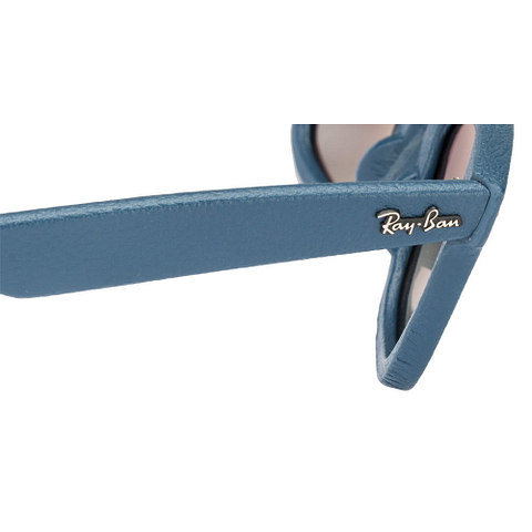 BRANDED Sky Blue Full Rim Square left side