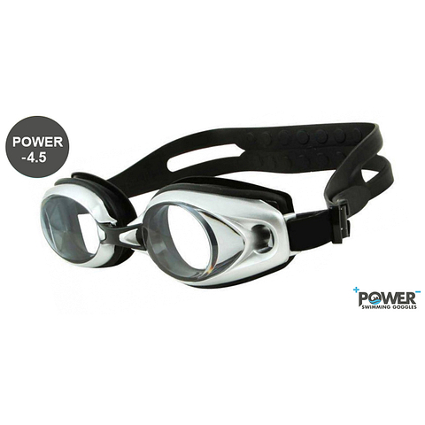 Buy Dolver Silver Black Power -4 Unisex Swimming Goggles at