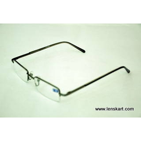 BRANDED Vegas Reading Glasses GunMetal Half Rim  ONLY FOR PLUS POWER right side