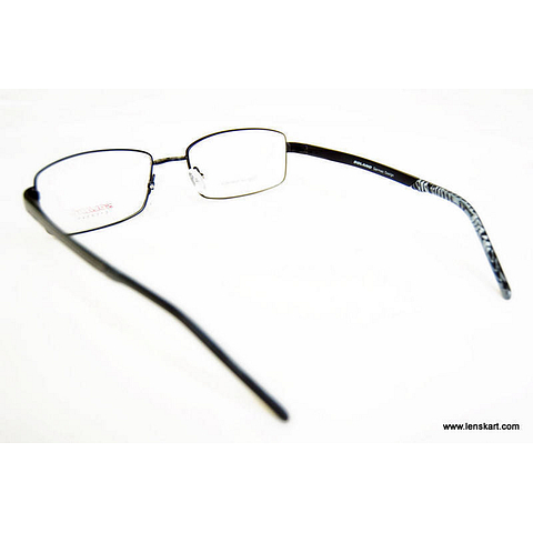 BRANDED Black Full Rim Rectangle left side