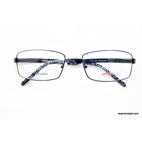 BRANDED Black Full Rim Rectangle left side