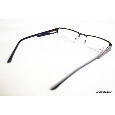 BRANDED Sky Blue Half Rim Rectangle left side BRANDED Sky Blue Half Rim Rectangle left side