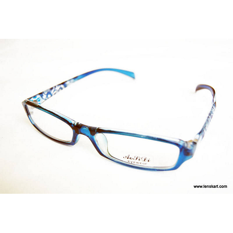 BRANDED Sky Blue Full Rim Rectangle left side