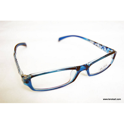 BRANDED Sky Blue Full Rim Rectangle right side