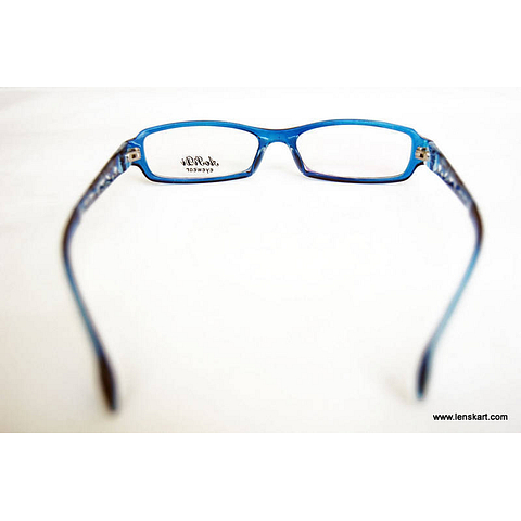 BRANDED Sky Blue Full Rim Rectangle left side