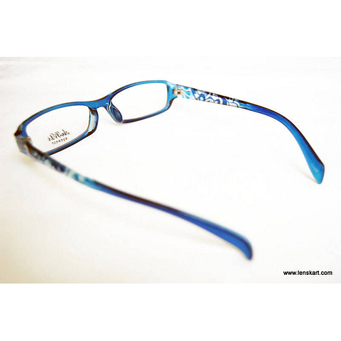 BRANDED Sky Blue Full Rim Rectangle right side
