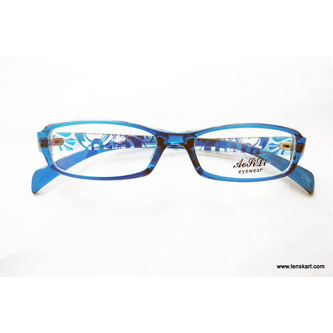 BRANDED Sky Blue Full Rim Rectangle right side