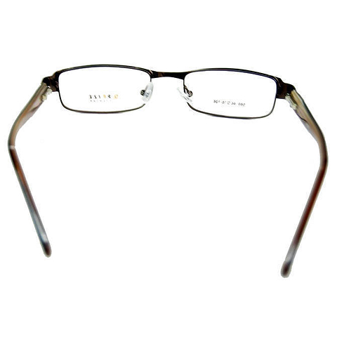 BRANDED Black Brown Brown Full Rim Rectangle Bloom 589 Reading    Only For Plus Power left side