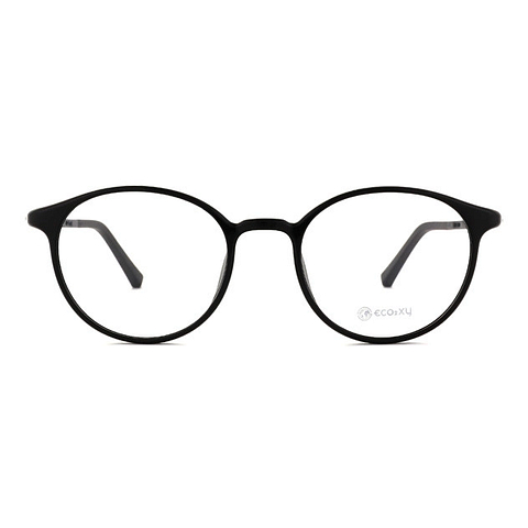OWNDAYS | ESSENTIAL Black Full Rim Boston left side