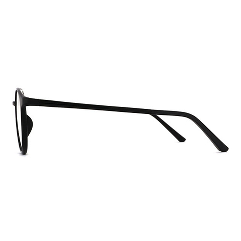 OWNDAYS | ESSENTIAL Black Full Rim Boston left side