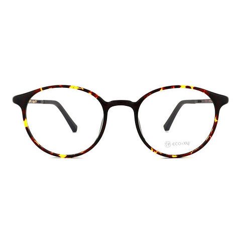 OWNDAYS | ESSENTIAL Brown Demi Full Rim Boston left side