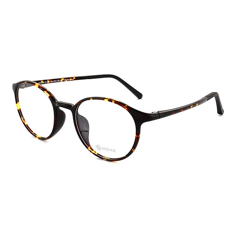 OWNDAYS | ESSENTIAL Brown Demi Full Rim Boston right side