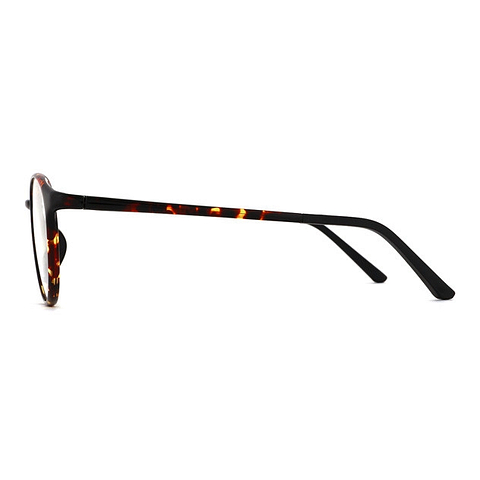 OWNDAYS | ESSENTIAL Brown Demi Full Rim Boston left side