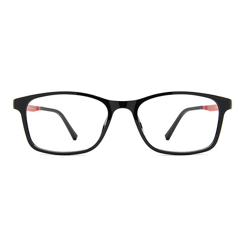 OWNDAYS | ESSENTIAL Black Full Rim Rectangle left side