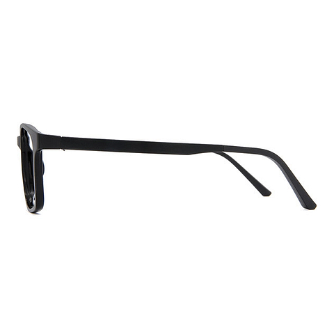 OWNDAYS | ESSENTIAL Black Full Rim Rectangle left side