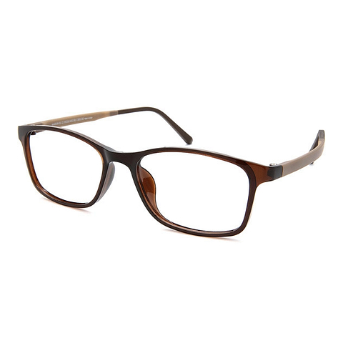 OWNDAYS | ESSENTIAL Light Brown Full Rim Rectangle right side