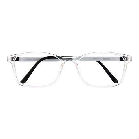 OWNDAYS | ESSENTIAL Crystal Transparent Full Rim Rectangle right side