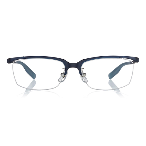 OWNDAYS | AIR Navy Blue Half Rim Rectangle left side