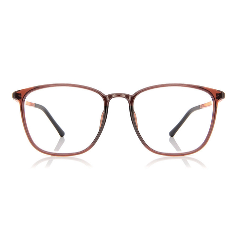 OWNDAYS | ESSENTIAL Light Brown Full Rim Wellington left side