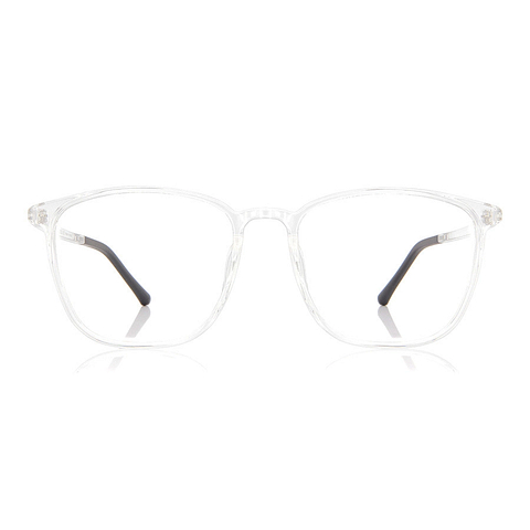 OWNDAYS | ESSENTIAL Crystal Transparent Full Rim Wellington left side