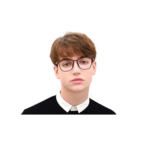 OWNDAYS | ESSENTIAL Crystal Transparent Full Rim Wellington left side