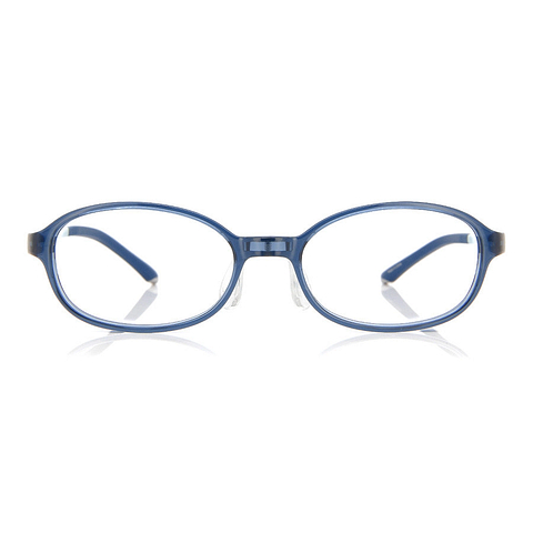 OWNDAYS | ESSENTIAL Sky Blue Full Rim Oval left side