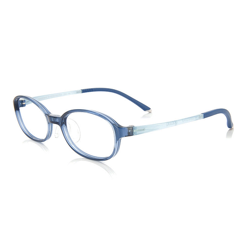 OWNDAYS | ESSENTIAL Sky Blue Full Rim Oval right side