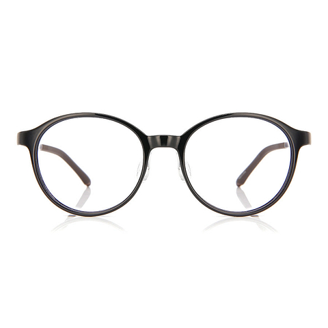 OWNDAYS | ESSENTIAL Black Full Rim Boston left side
