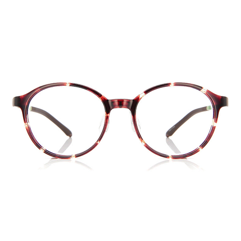 OWNDAYS | ESSENTIAL Brown Demi Full Rim Boston left side