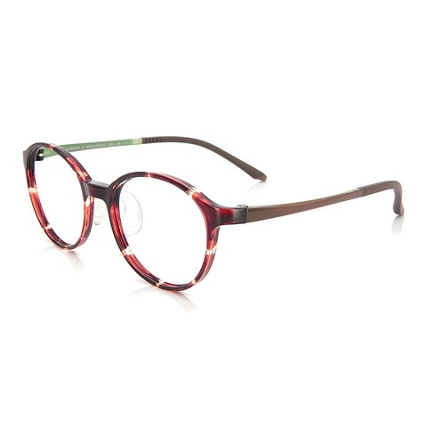 OWNDAYS | ESSENTIAL Brown Demi Full Rim Boston right side
